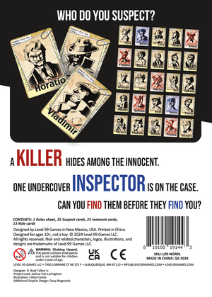 The box reverse of the 2024 Edition of NOIR.